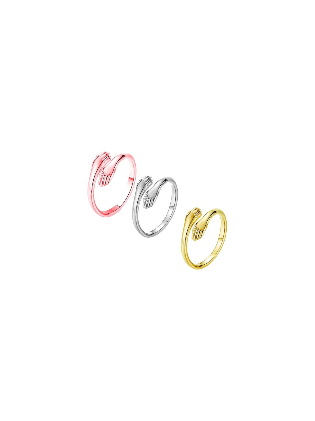 Navkar Crafts adjustable love proposal Hug Statement rings