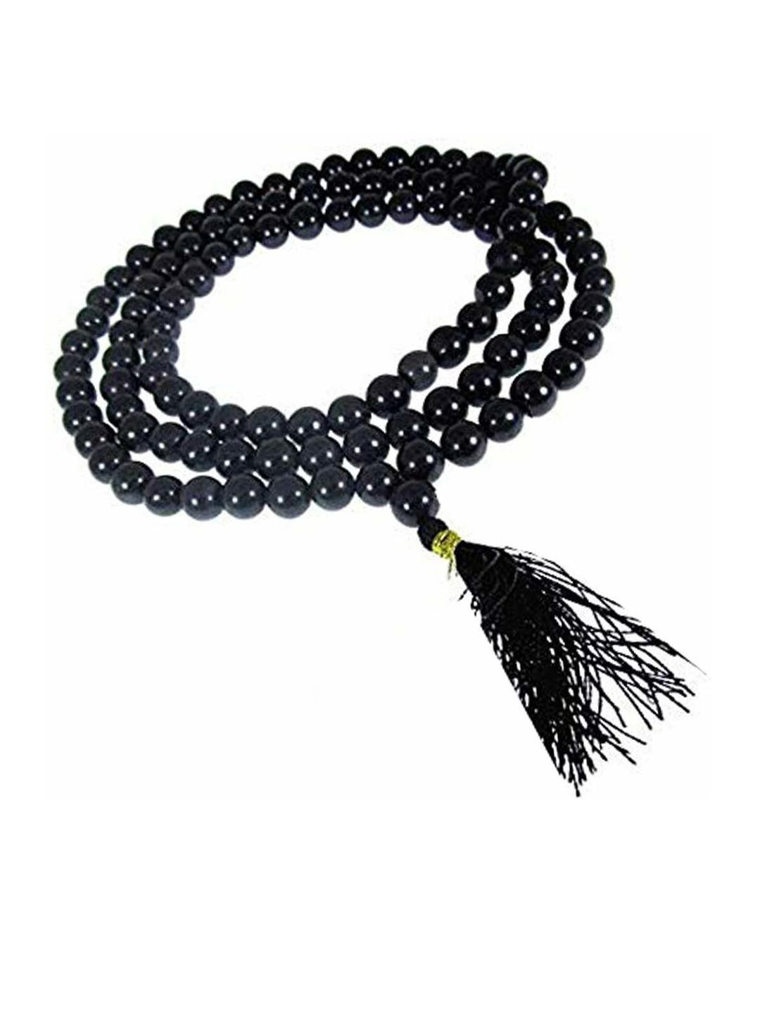 AURRA STORES Unisex Black Color Alloy Artificial Beads Ethnic Slip-On Body Chain