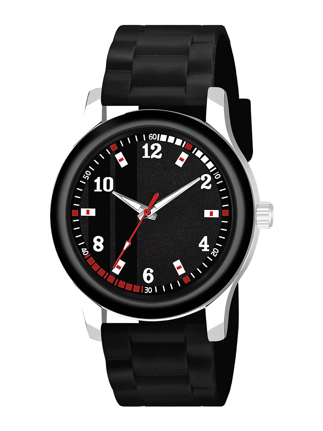 Gopal Shopcart Unisex Round Dial Analogue Watch B9050 BLKPata NEW CD_F