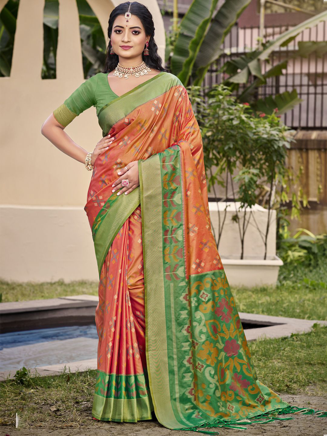 Astita Woven Design Zari Pure Silk Pochampally Saree