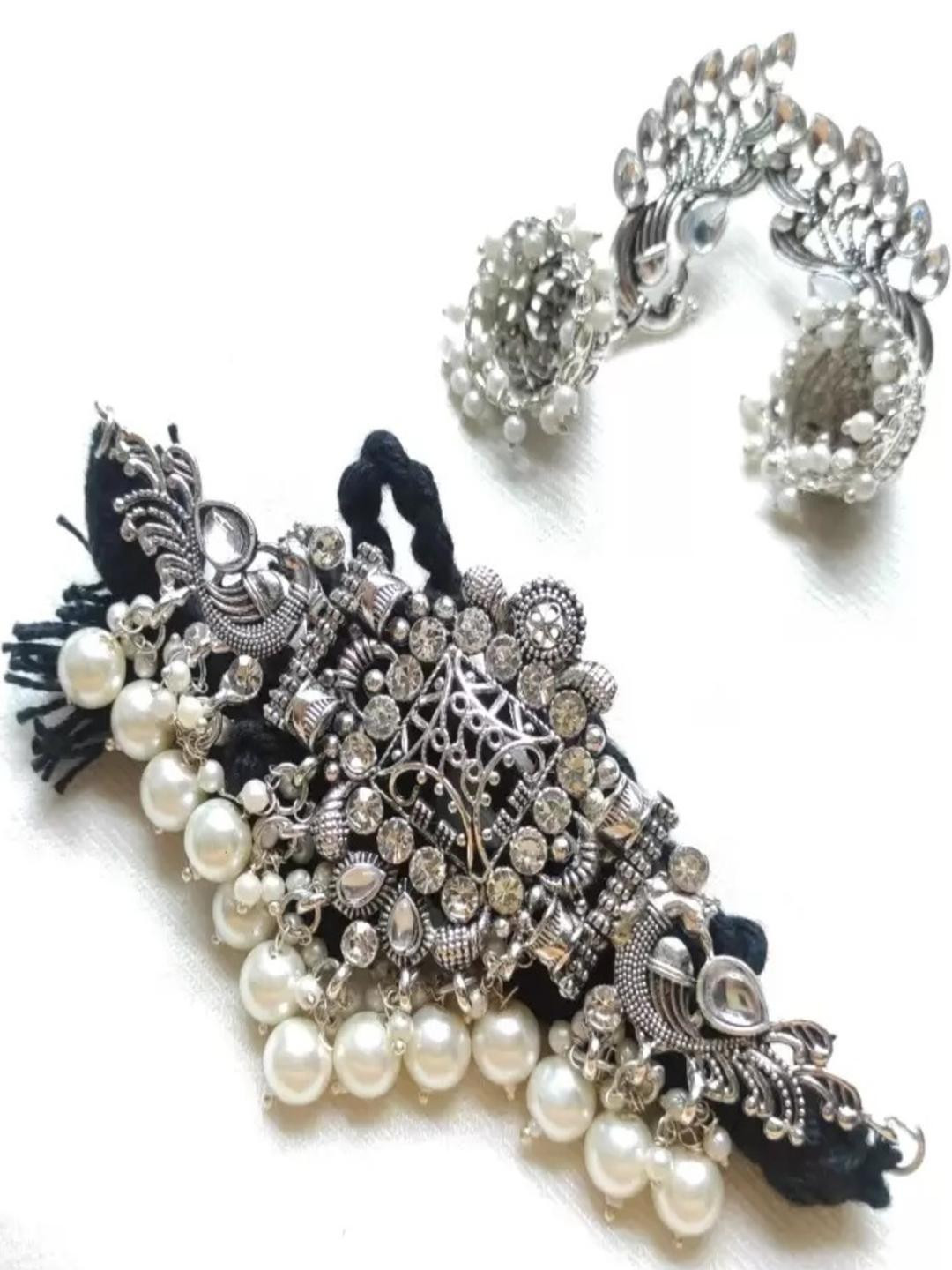 ETASHA Women Silver Plated Jewelry Set