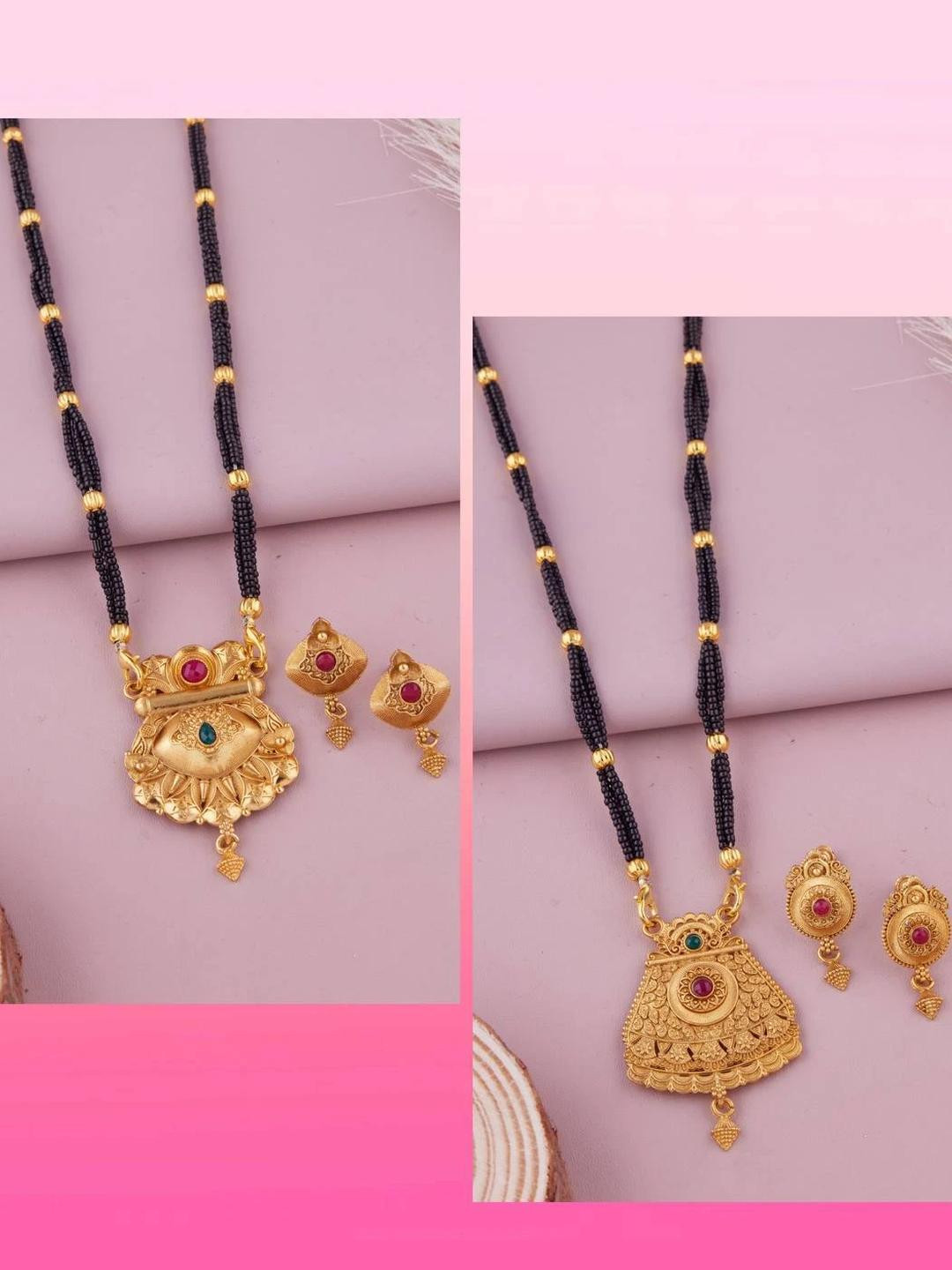 Metal Pack of 2 Gold-plated Gold Jewellery Set