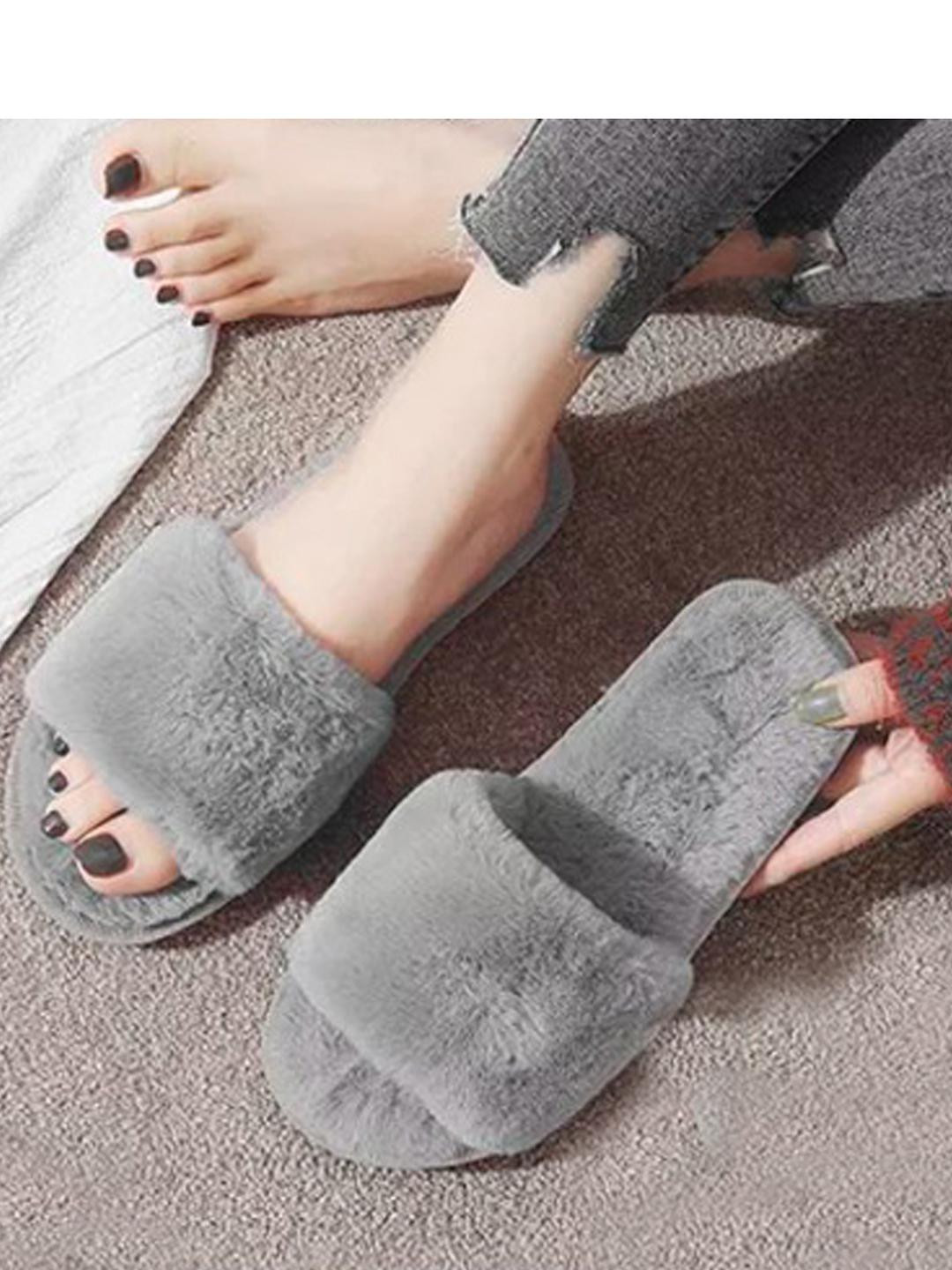 M 2 C Women Grey Thong Flip-Flops