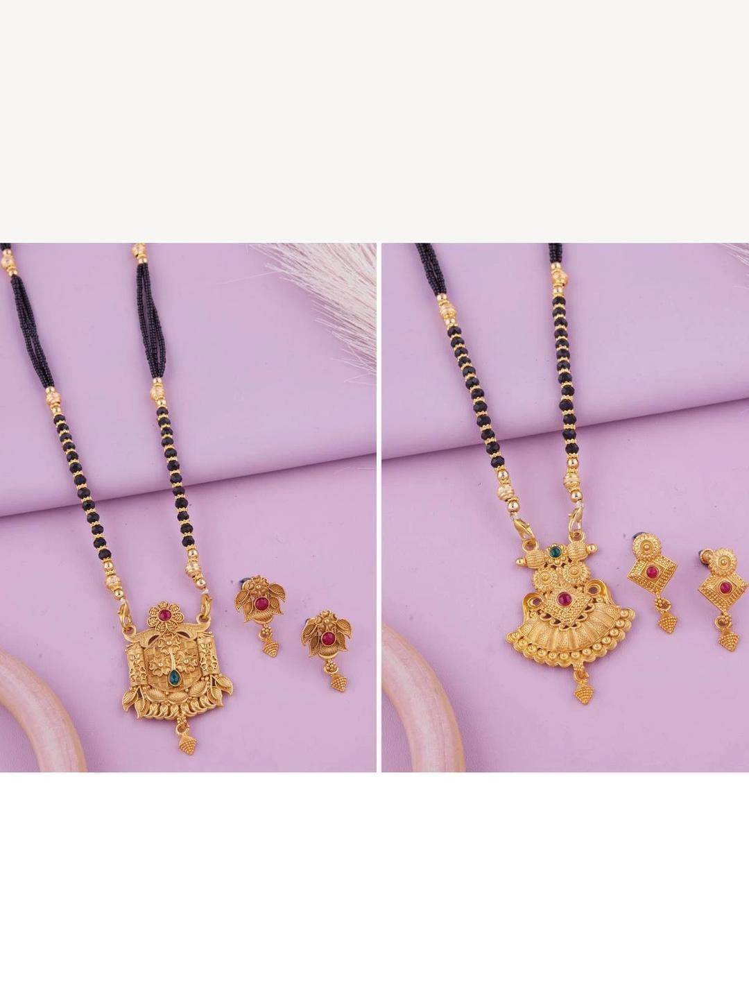 Metal 2Pc Gold-plated Gold Jewellery Set