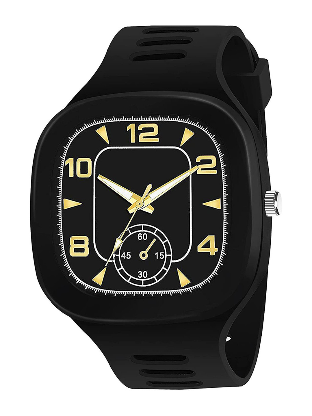 Gopal Shopcart Unisex Square Dial Analogue Watch Csamon_31_Black_Single Round