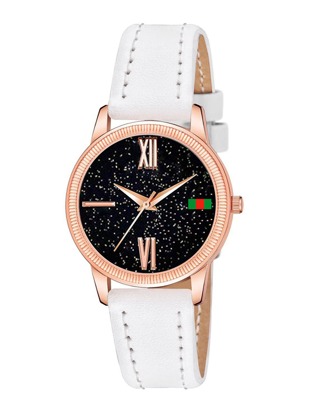 CSAMON Women Dial & Straps Analogue Watch C25RG Roman White Leather