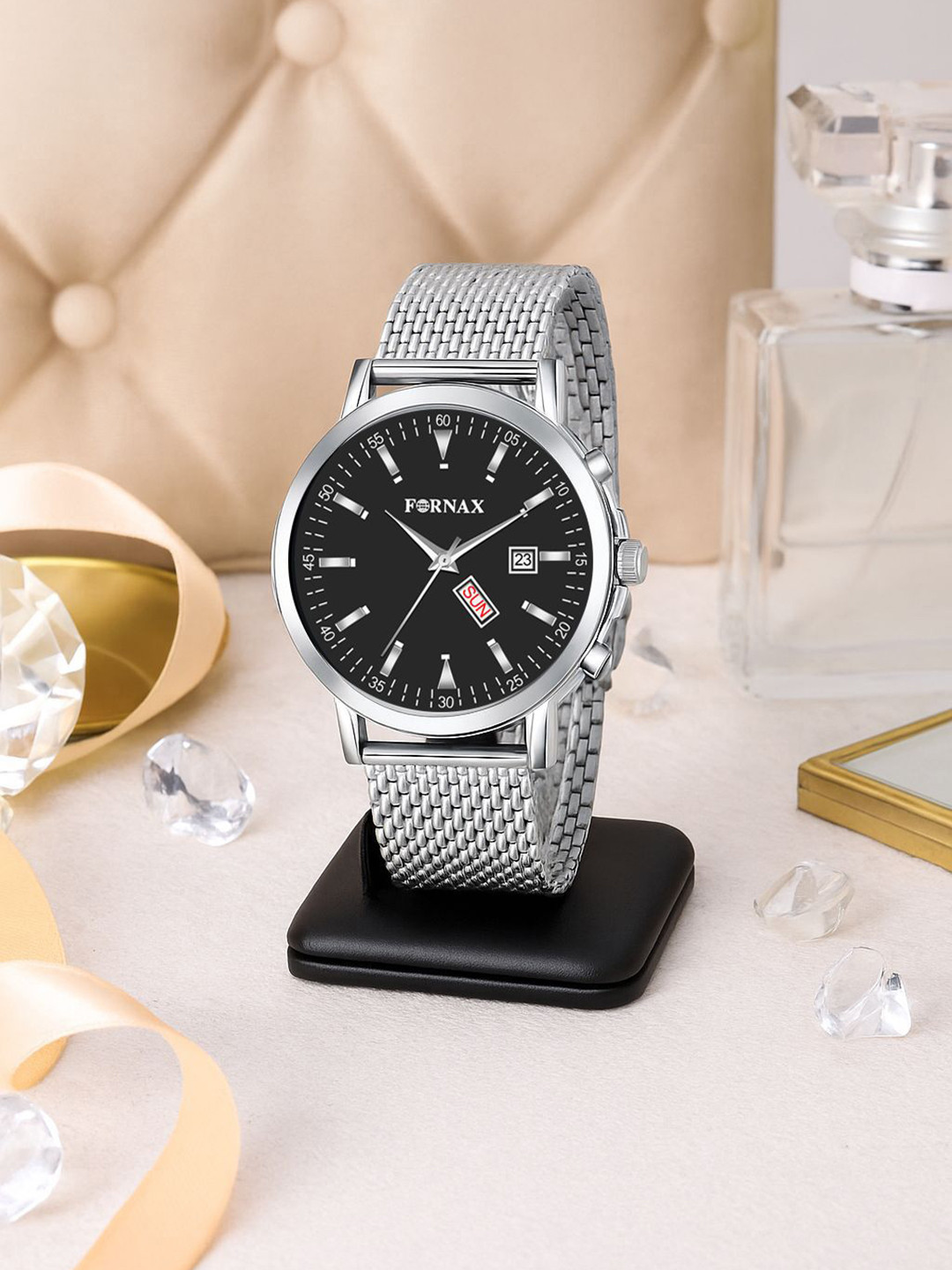 Fornax Men Round Dial Analogue Watch fx27