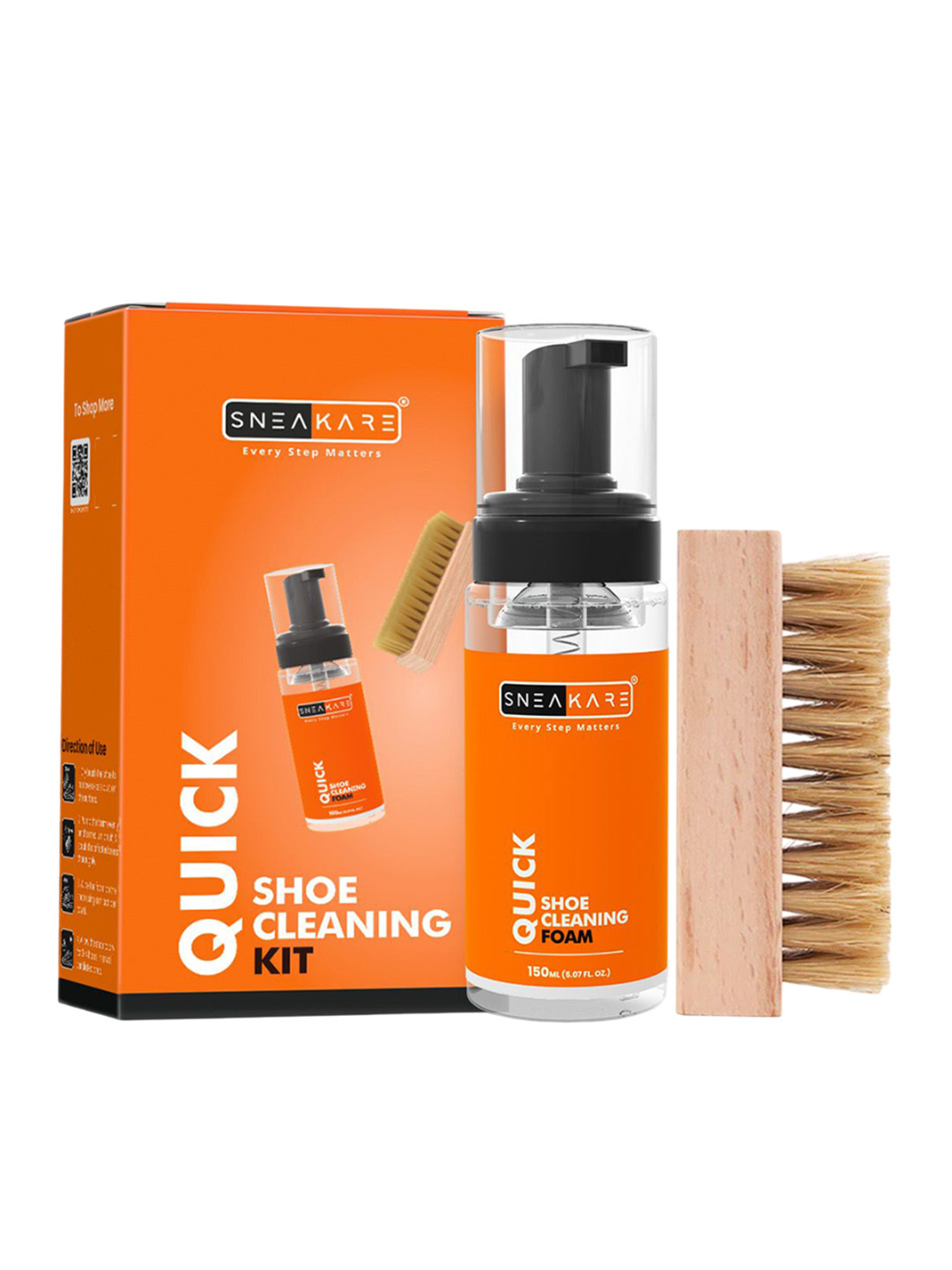 SNEAKARE Shoe Cleaning Kit With Foam Cleaner -150 ml