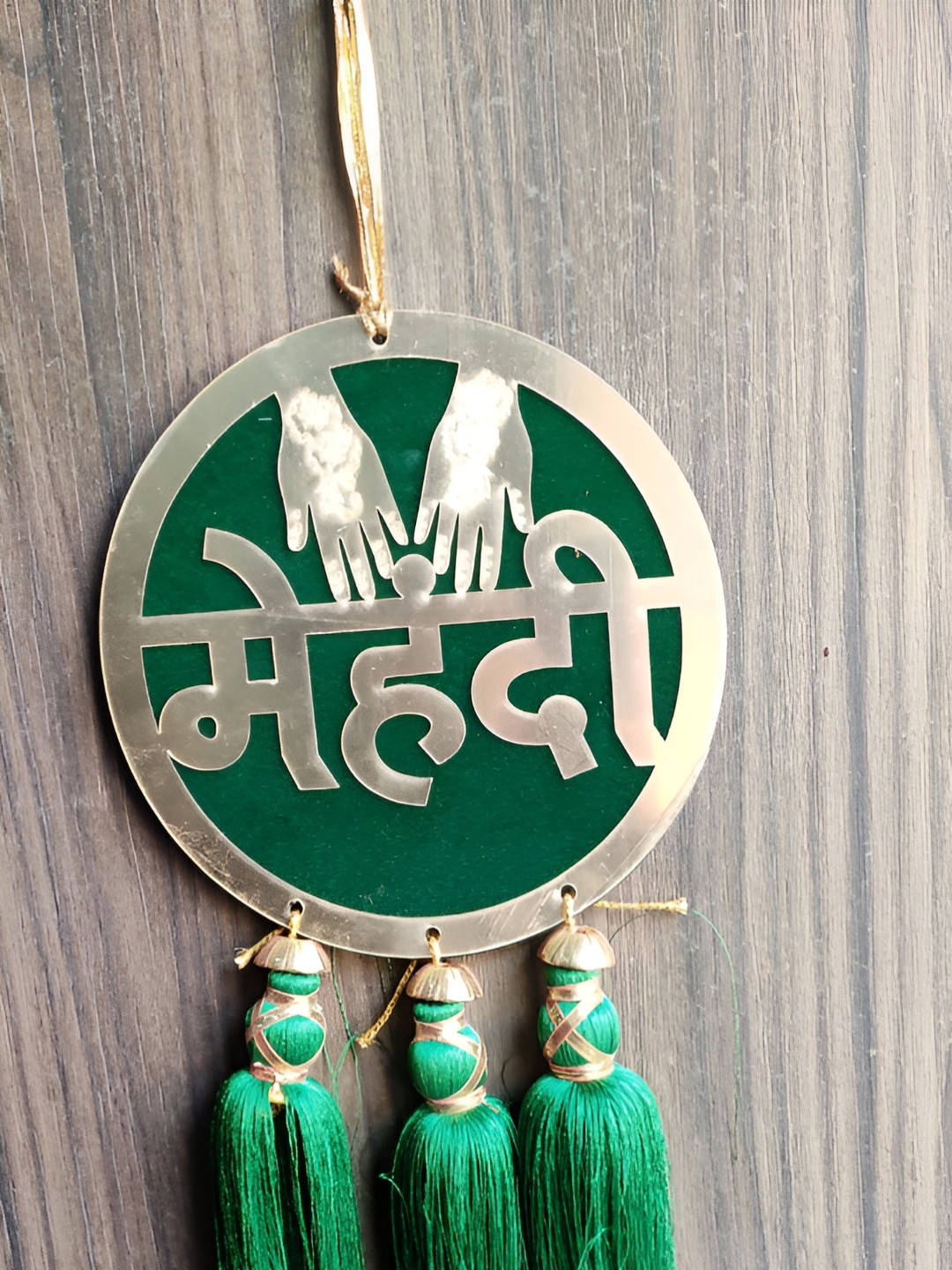 Sellplus Green Round Mehndi Hanging