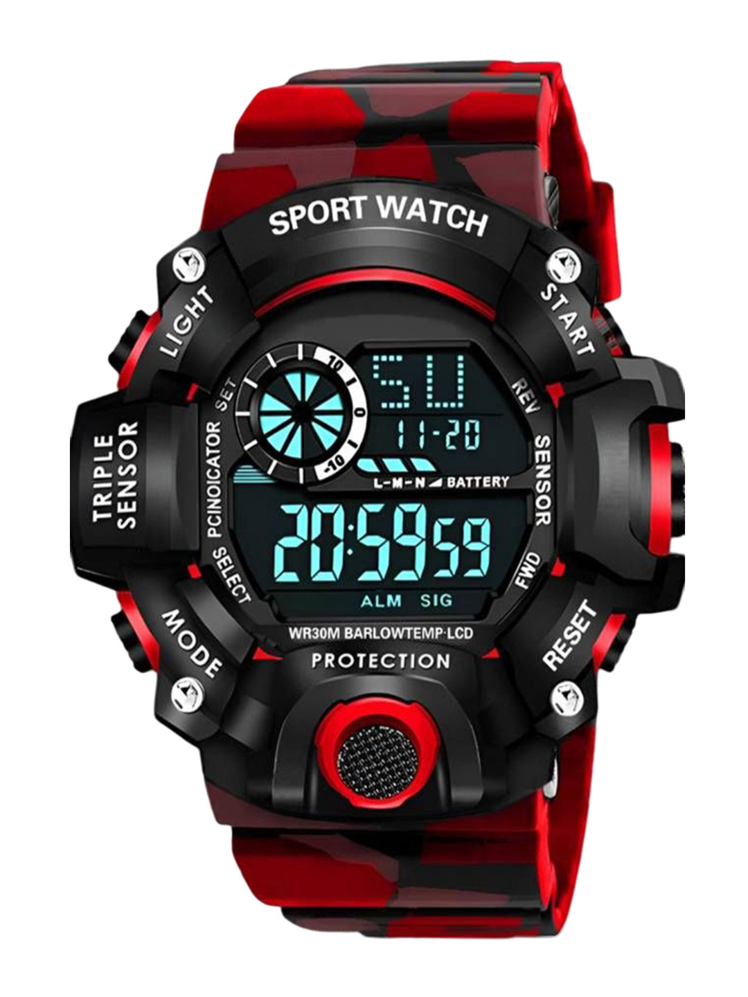 Hala Men Solid Round Tang Regular Digital Watch-G90-2