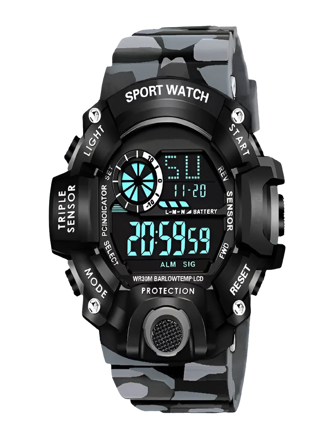 Hala Men Solid Round Tang Regular Digital Watch-m2 G90