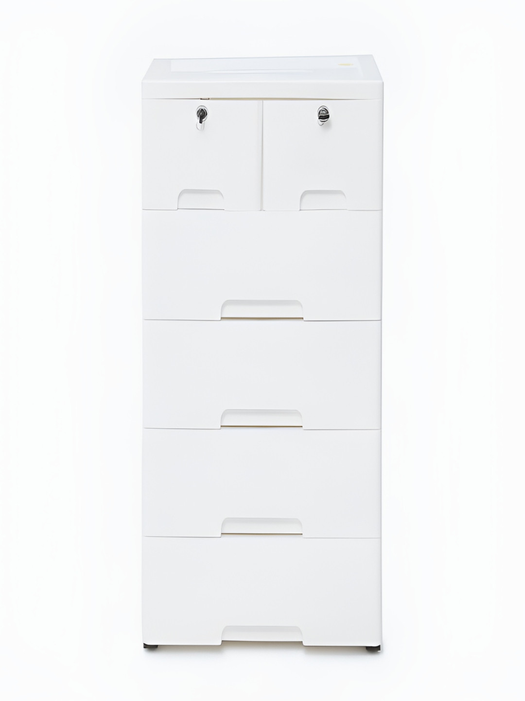 The Tickle Toe Kids White Durable & Eco-Friendly 6-Chest Of Storage Drawer