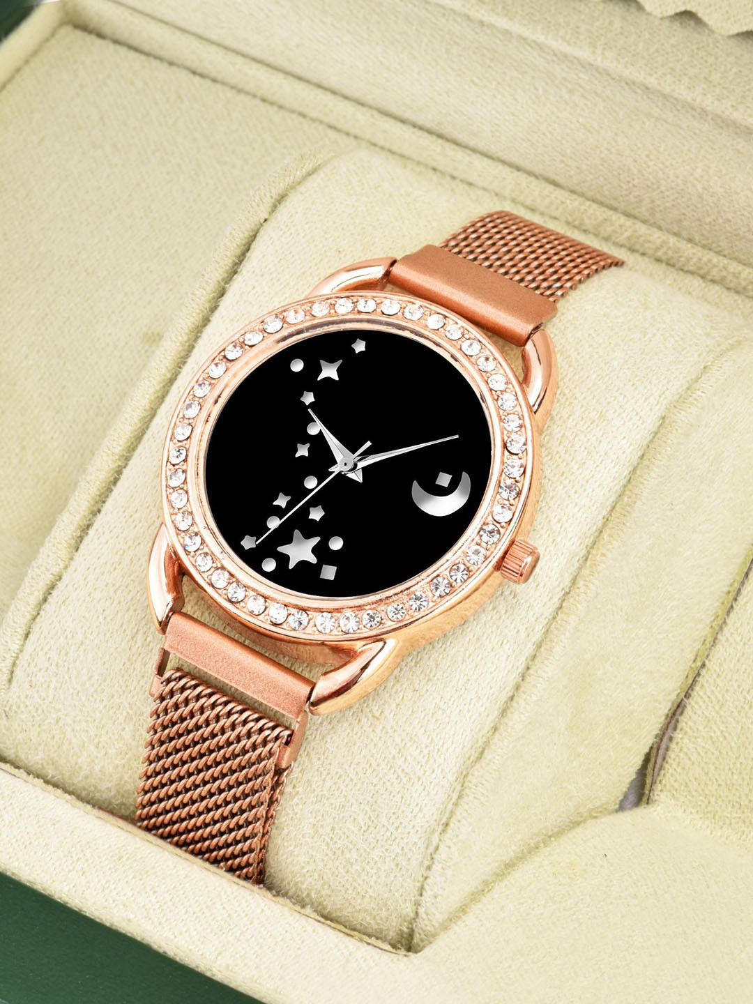 CSAMON Pack of 2 Women Watch Gift Set C_23_RoseGold_Idaka_chand_Copper