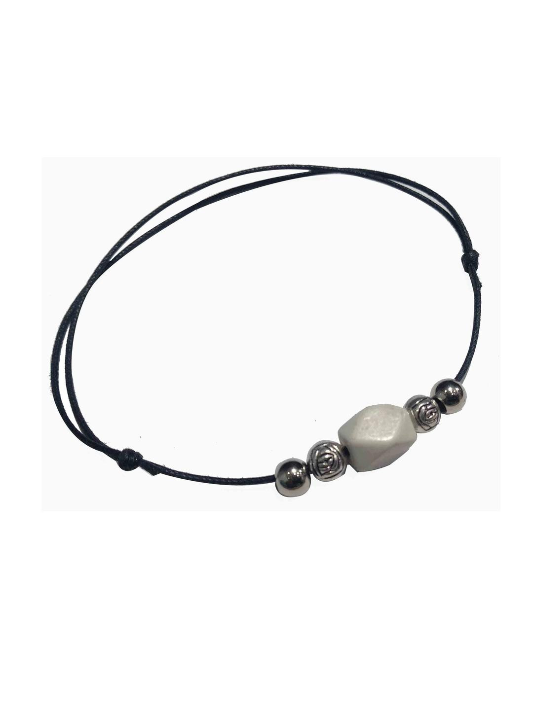 gurjari jewellers Artificial Beads Two Layer Thread Anklet