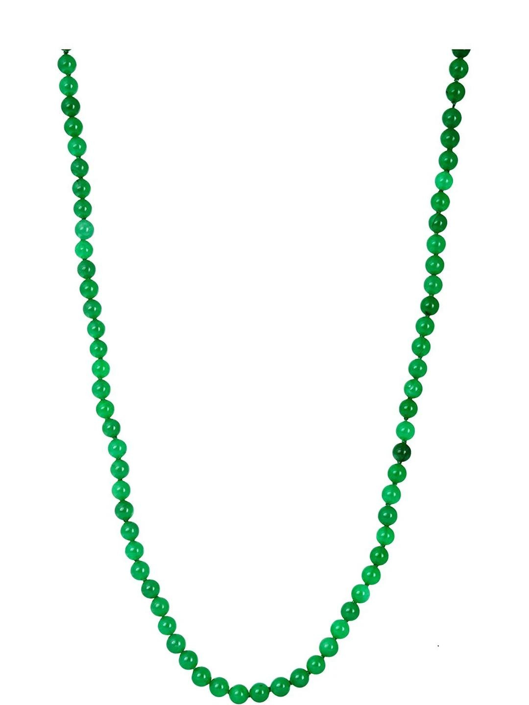 kesar zems Unisex Green Alloy Necklace Chain