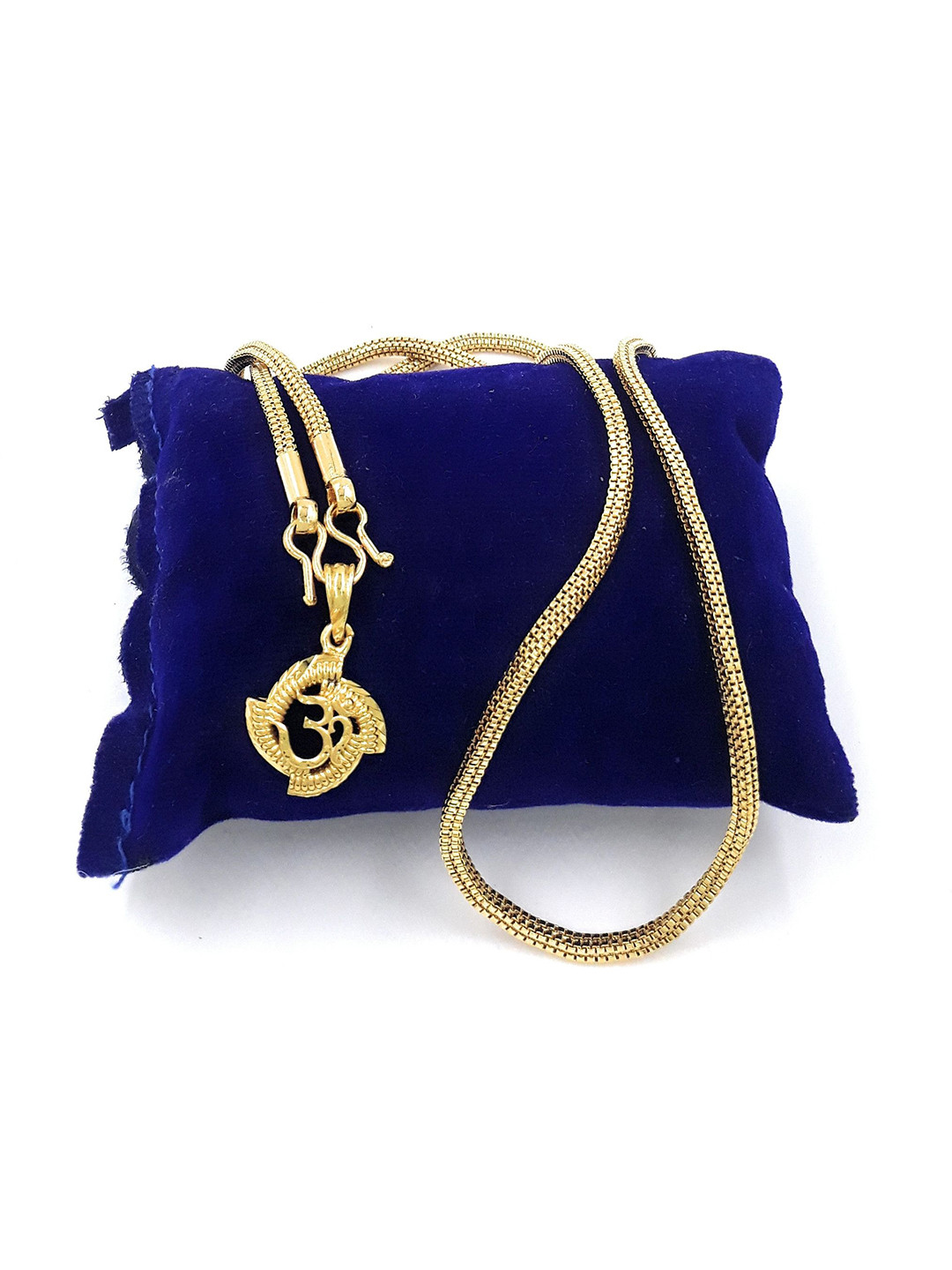 Anujeet Fashion Hub Women Gold Plated Pendant With Chain