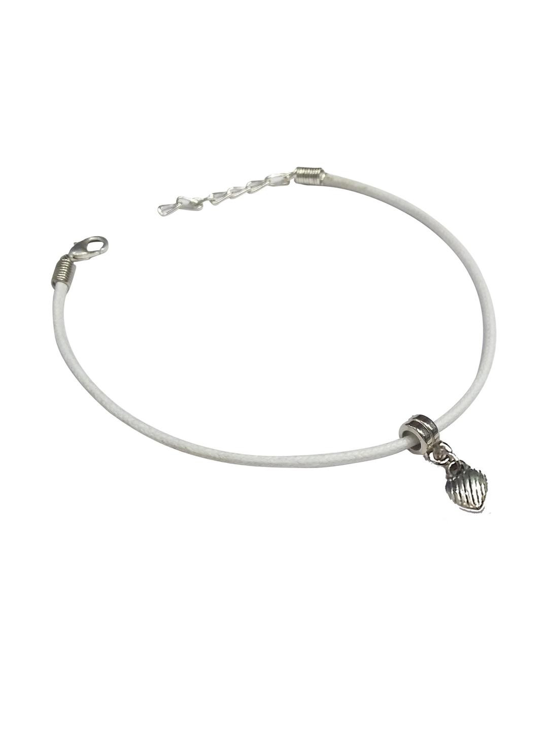 gurjari jewellers White Thread Cotton Dori Anklet