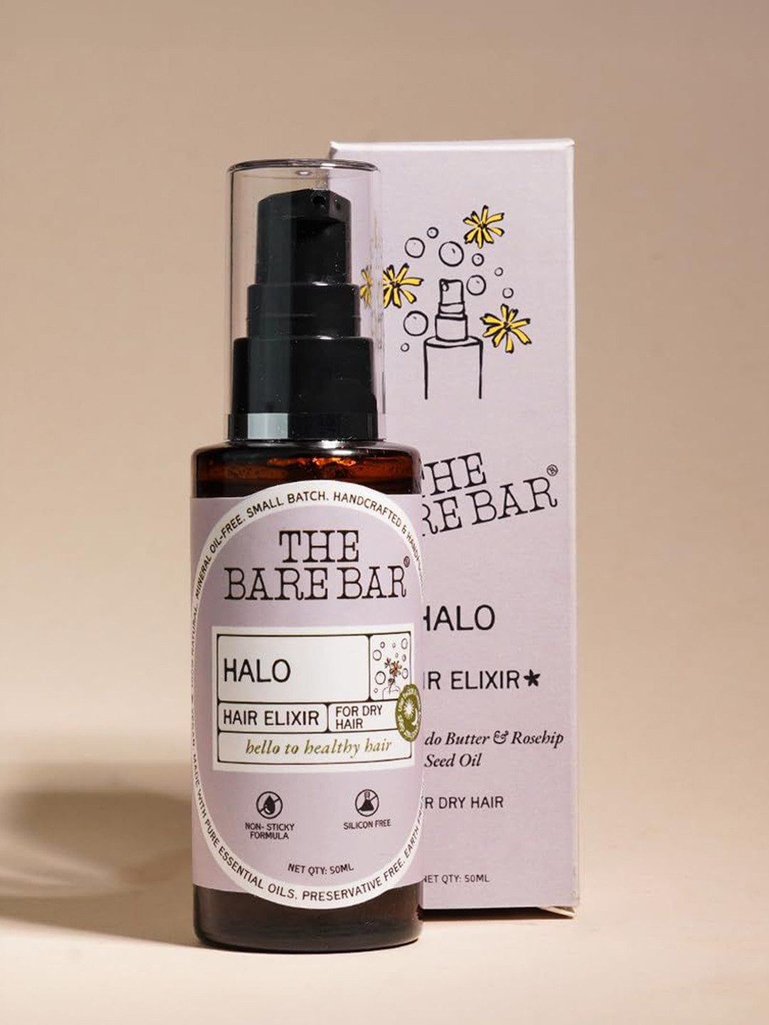 The Bare Bar Halo Hair Elixir For Dry Hair - 50 ml