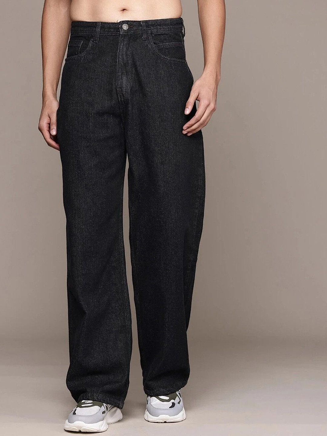MAAHIT Men Mid-Rise Stretchable Baggy Denim Jeans