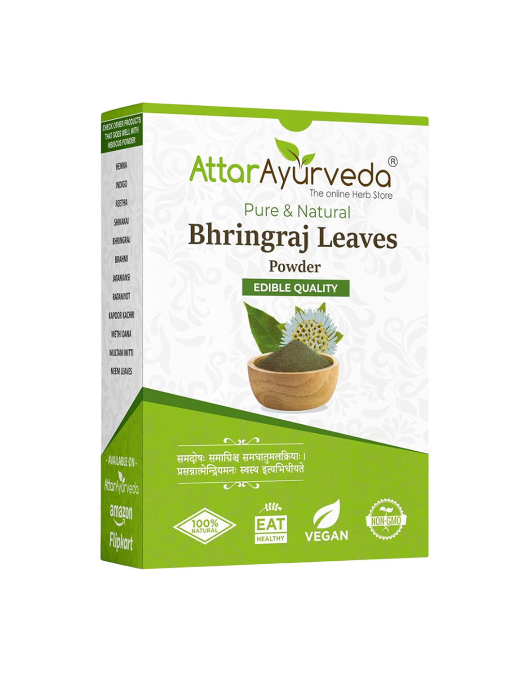 Attar Ayurveda Pure & Natural Bhringraj Powder - 100 g