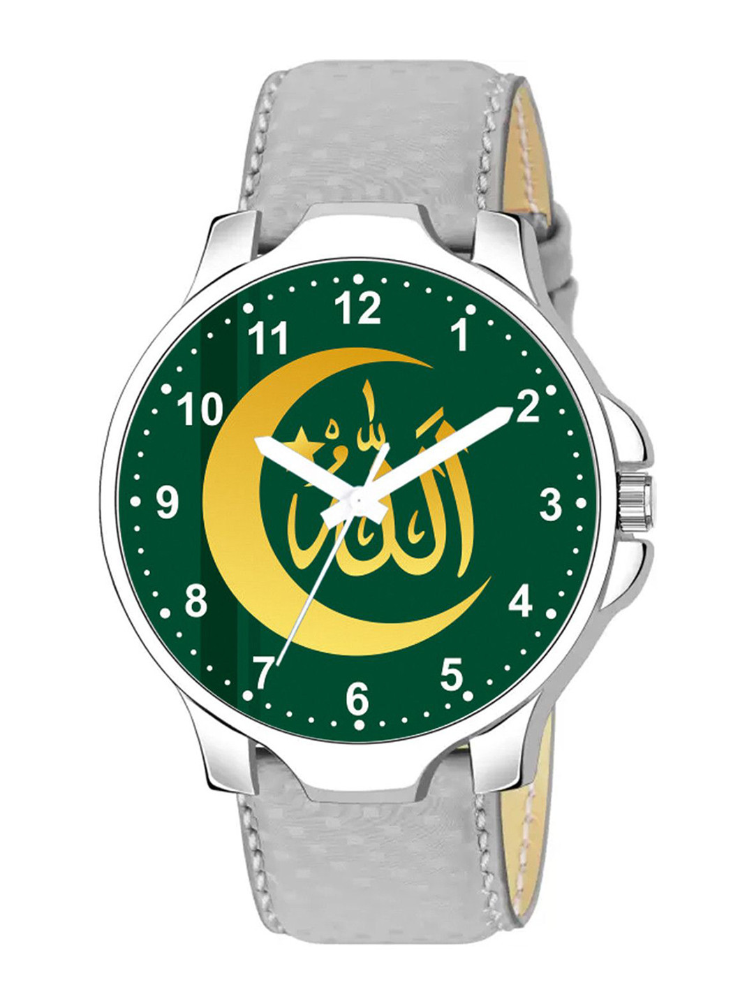 Gopal Shopcart Unisex Printed Dial & Straps Analogue Watch 3KANSLV Islamic GRENUM01 GREY L