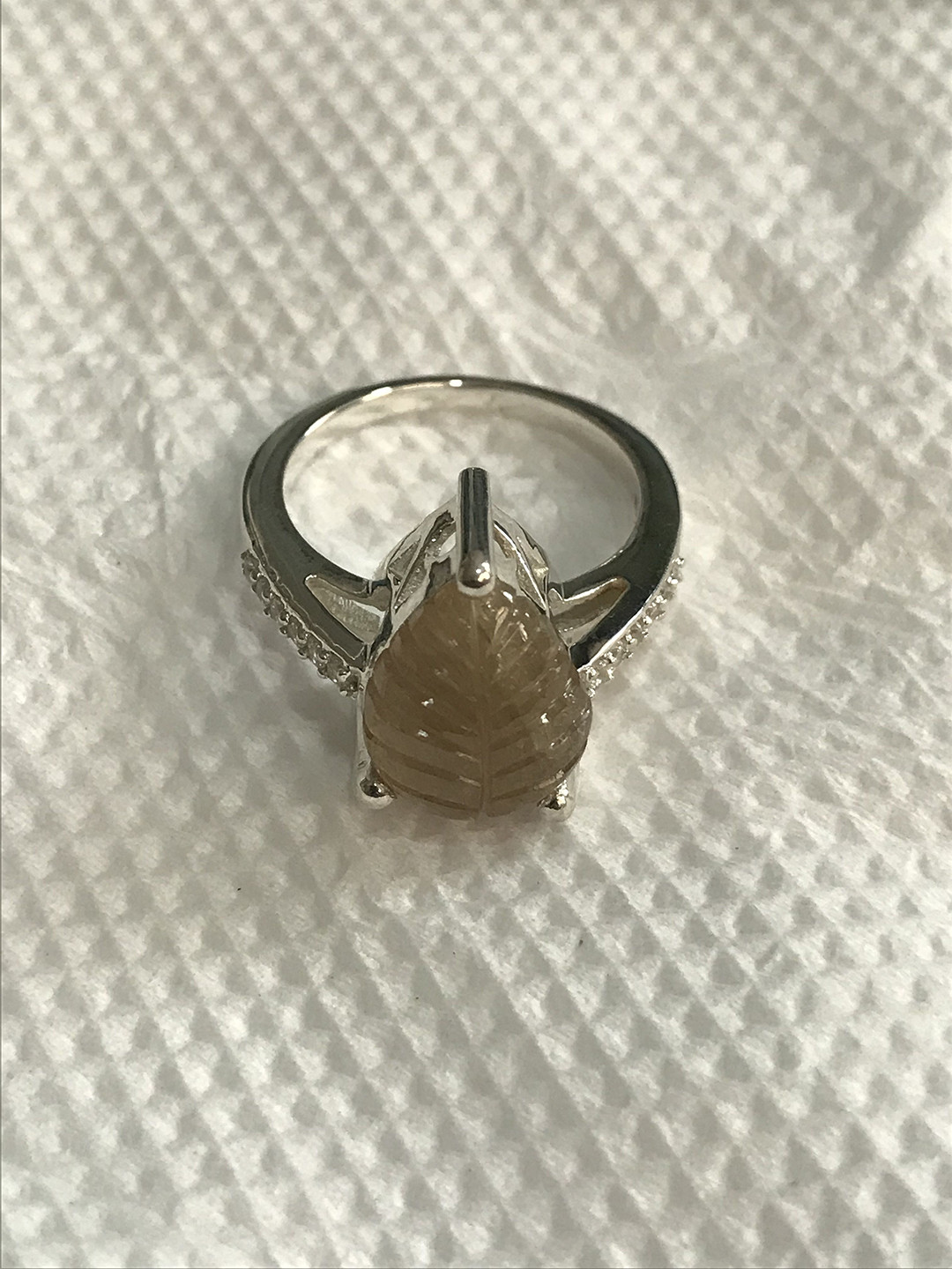 HIFLYER JEWELS 925 Sterling Silver Tourmaline Stone-Studded Finger Ring