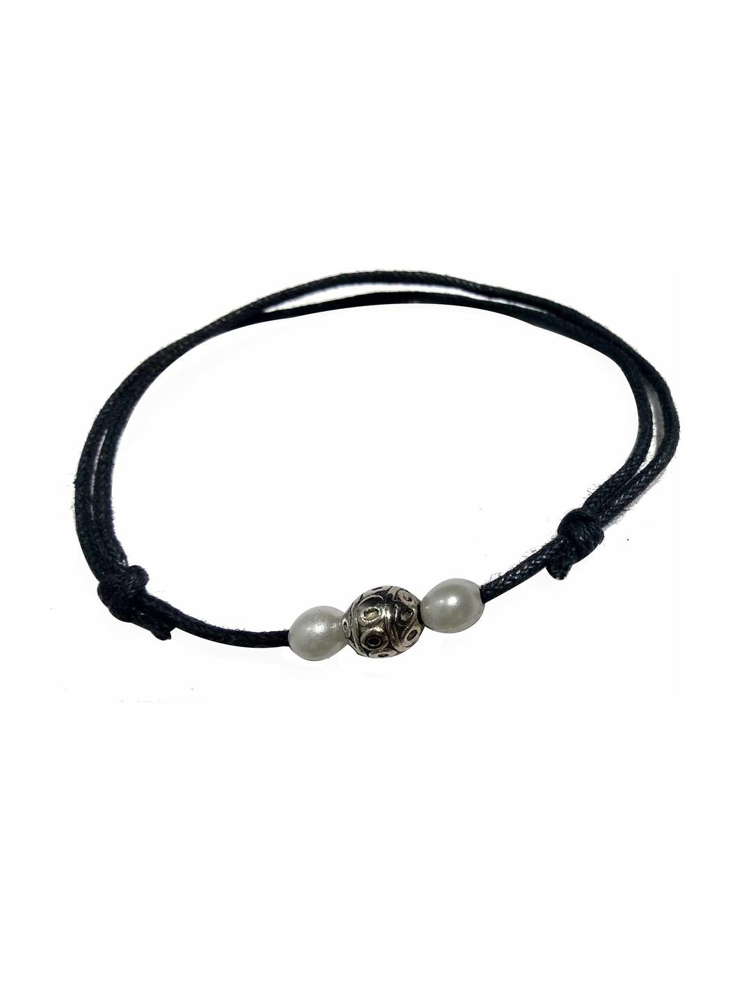 gurjari jewellers 1Pc Black Thread Anklet