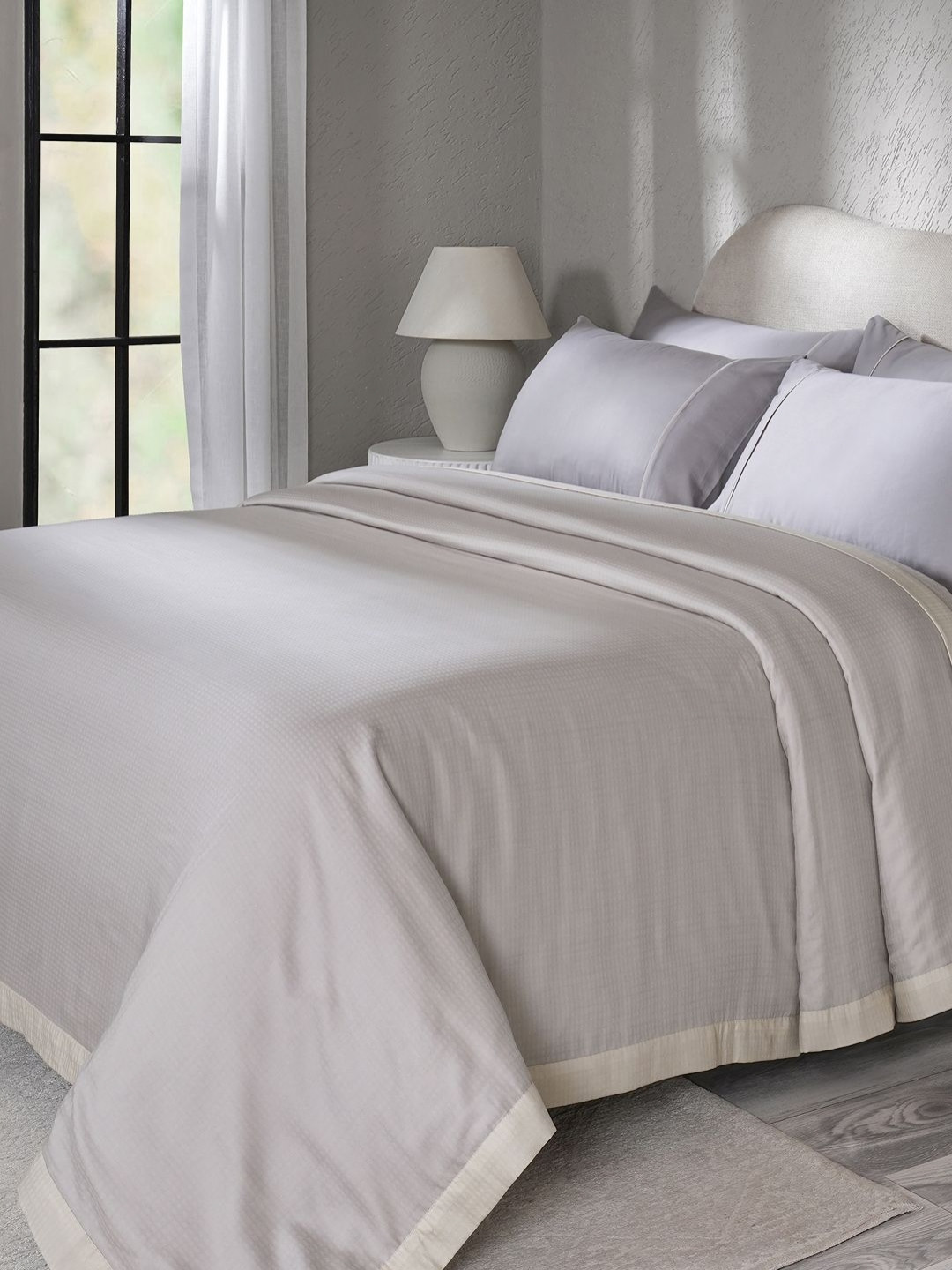 MASPAR Grey Soft Breathable & Lightweight 80 GSM Single Bed Dohar