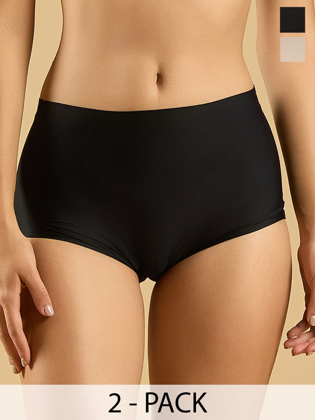 Soie Seamless Mid Waist Full Coverage Boy Shorts with No Visible Panty Line