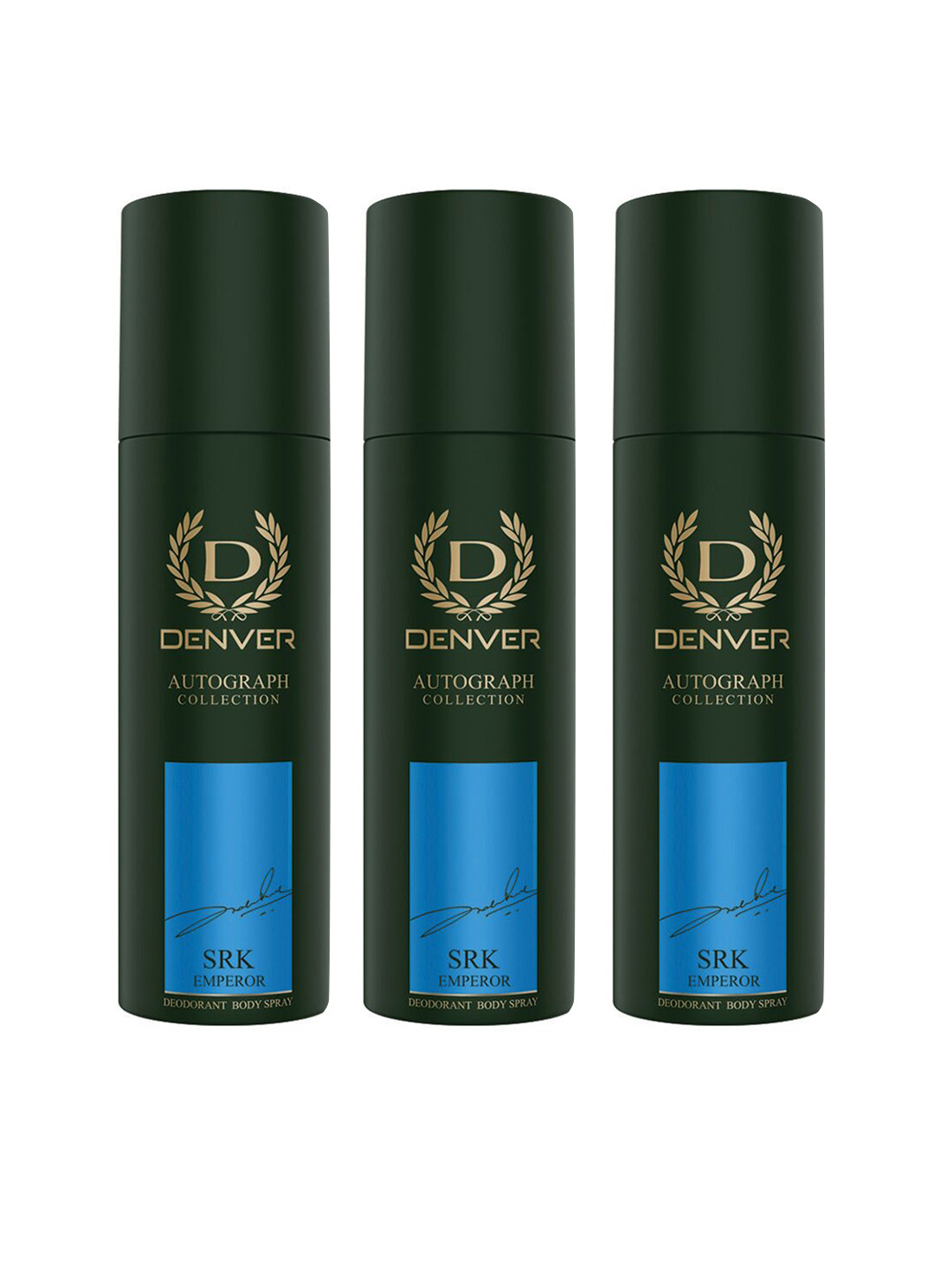 Denver Men Set of 3 SRK Emperor Autograph Collection Deodorants - 140 ml Each