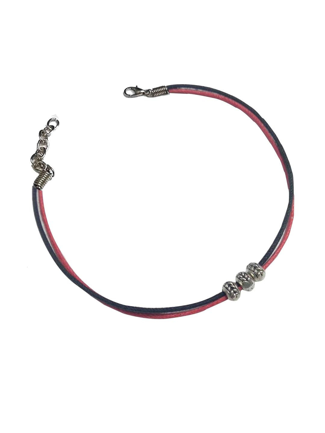 Gurjari Jewellers Threaded Anklet with Metal Beads