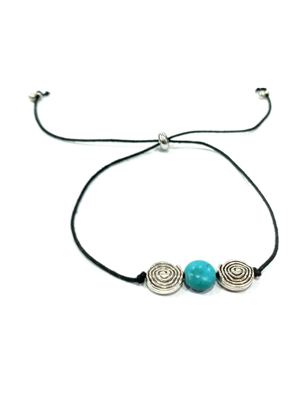 gurjari jewellers Women Turquoise Blue Beaded Bracelet