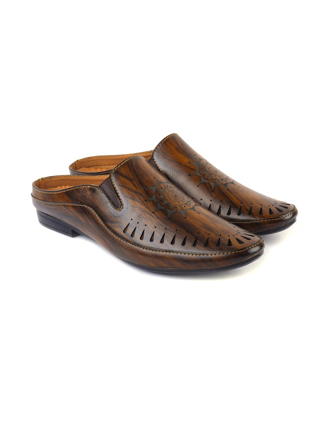 G L Trend Men Half-cut Bantu Open Back Mojaris