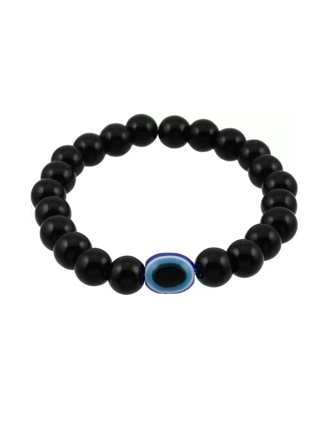 gurjari jewellers Black Beads Evil Eye Bracelet
