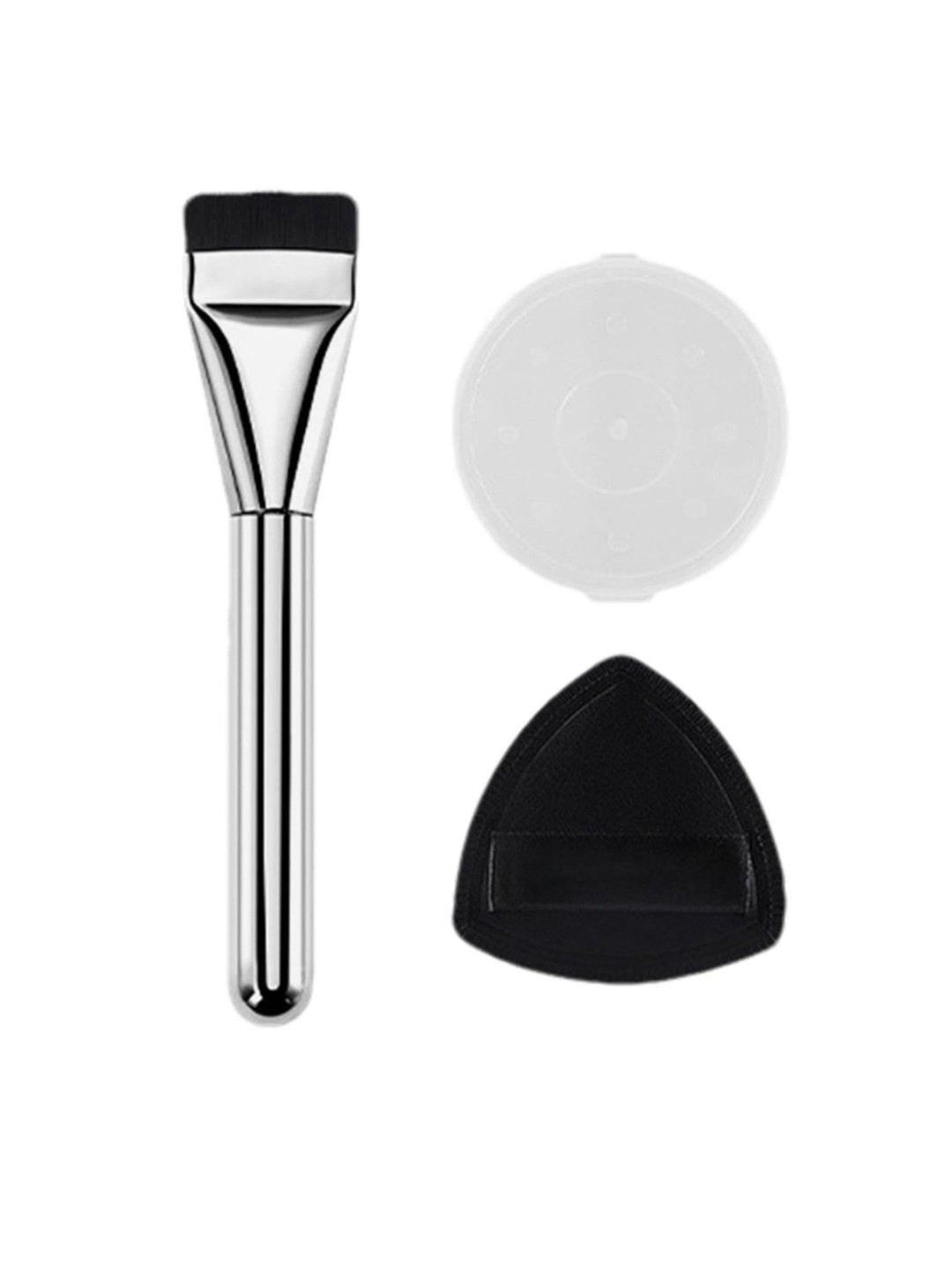 RANOREUltra Thin Foundation Applicator Brush & Puff With Case Set