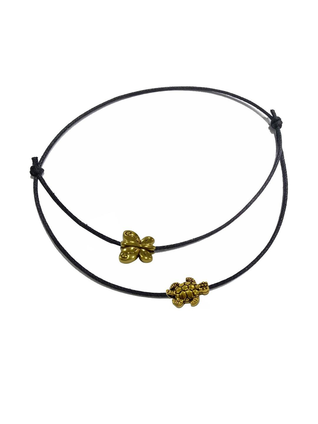 gurjari jewellers Double layer Charm Anklet