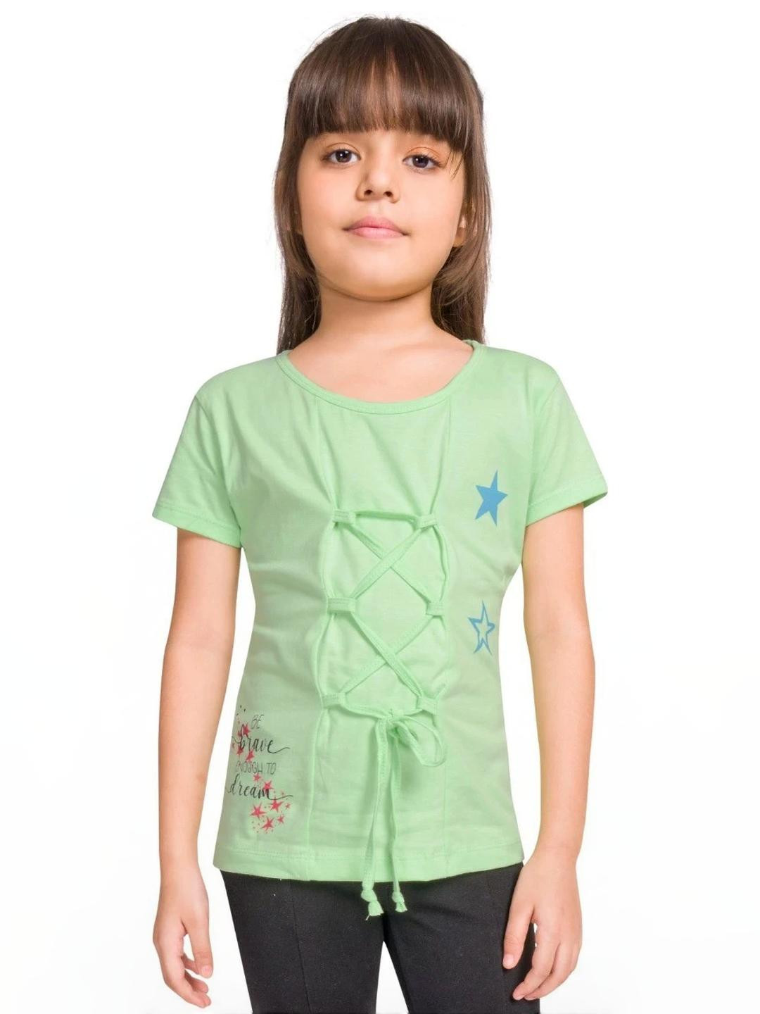 Little funky Girls Green Tshirts