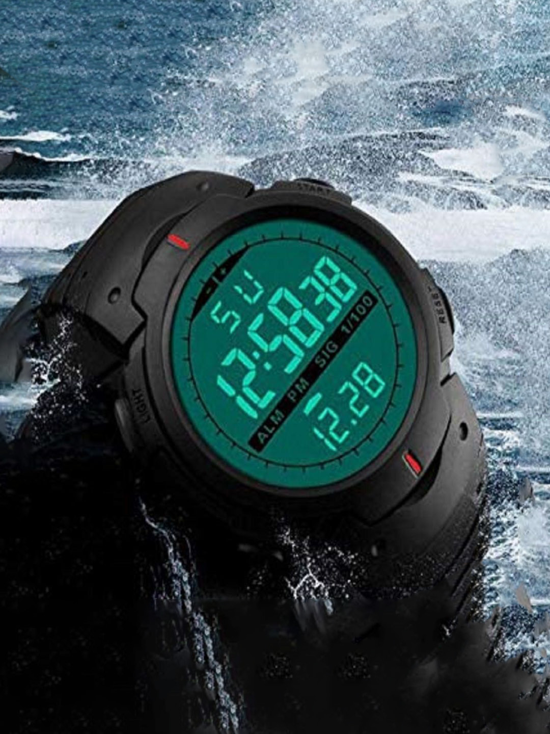 Hala Men Solid Round Tang Regular Digital Watch-1234