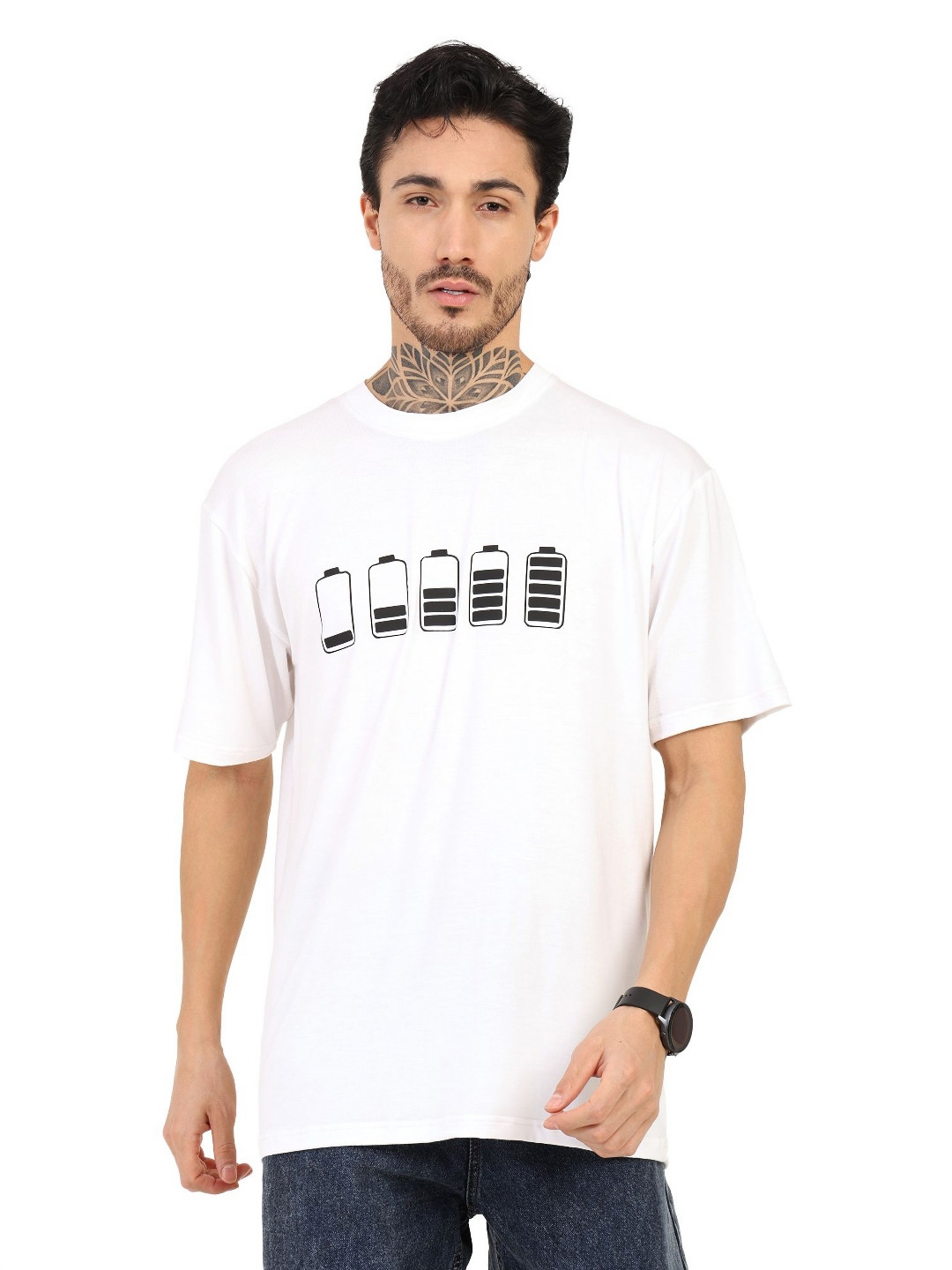 Bamboology Men Anti Odour Graphic Printed Round Neck Oversized T-shirt