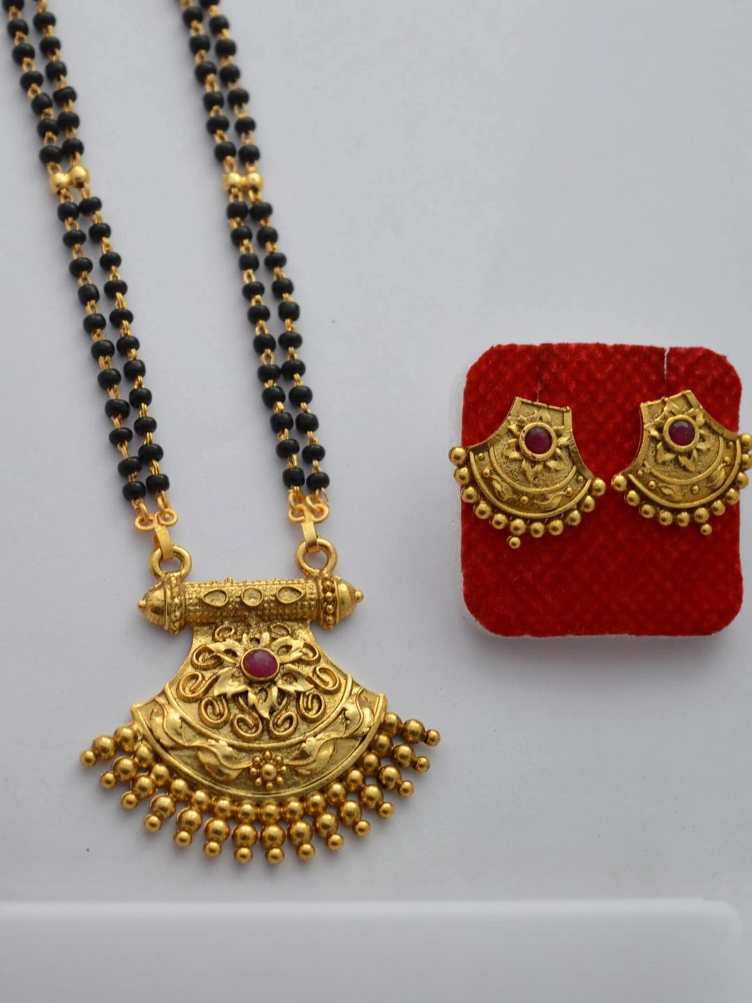 AAKASHTRADERSRK Copper Copper Gold Jewellery Set (Pack of 1)