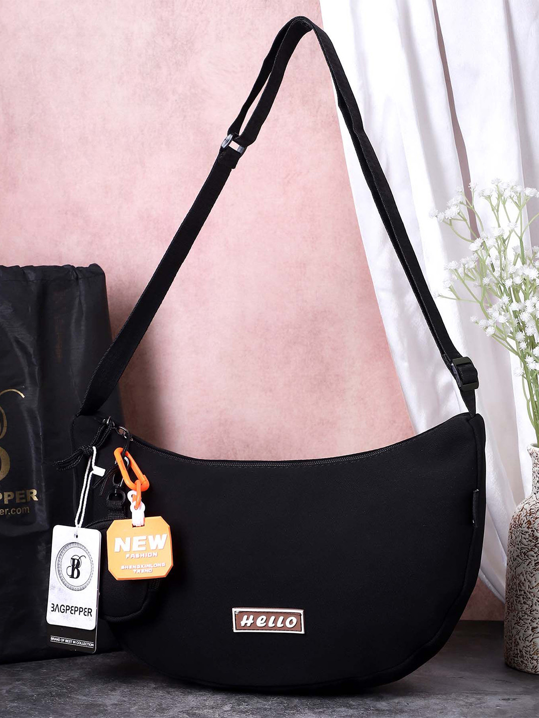 Bag Pepper Women Printed Structured Sling Bag With Adjustable strap