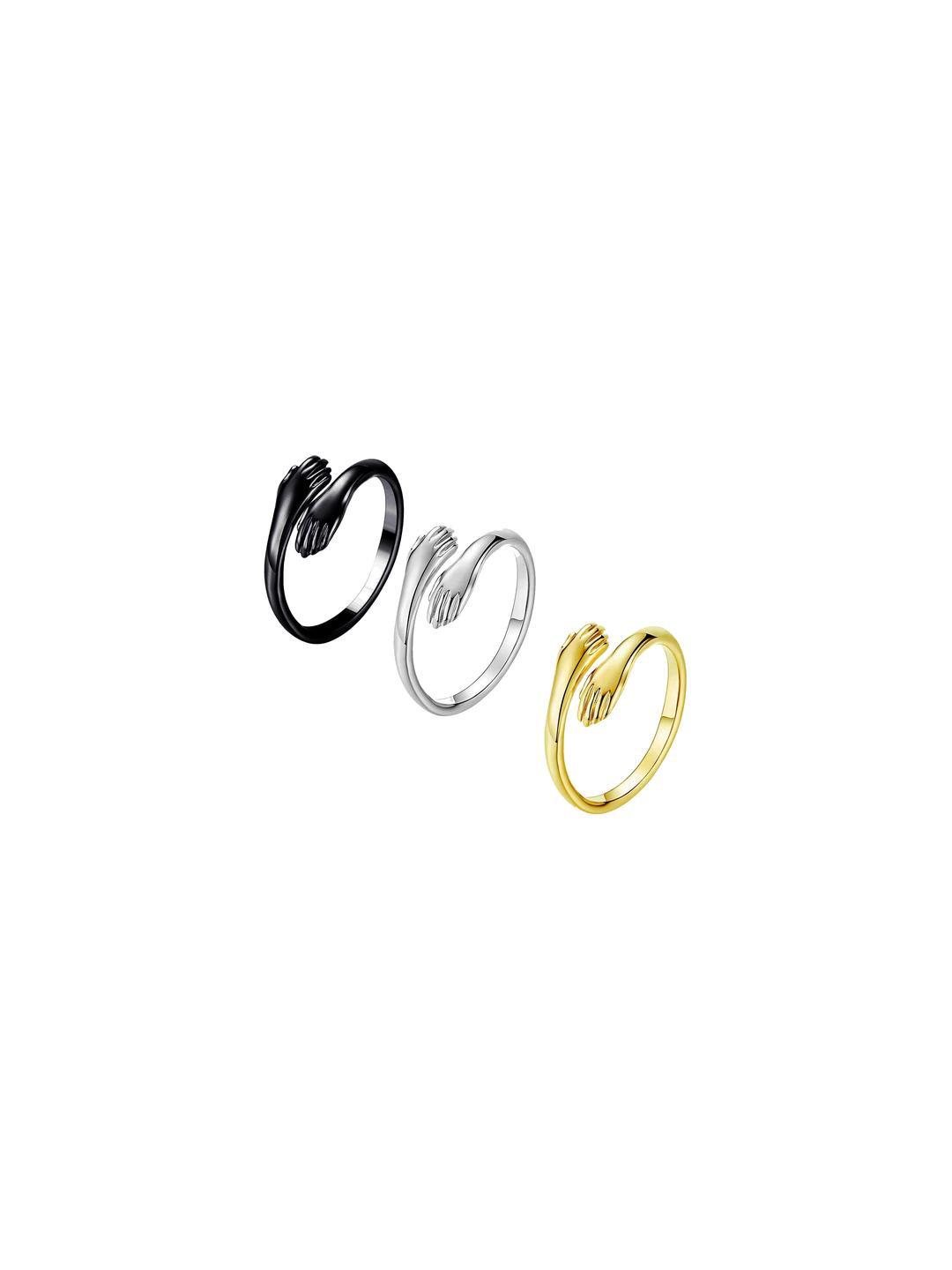 Navkar Crafts adjustable love proposal Hug Statement rings