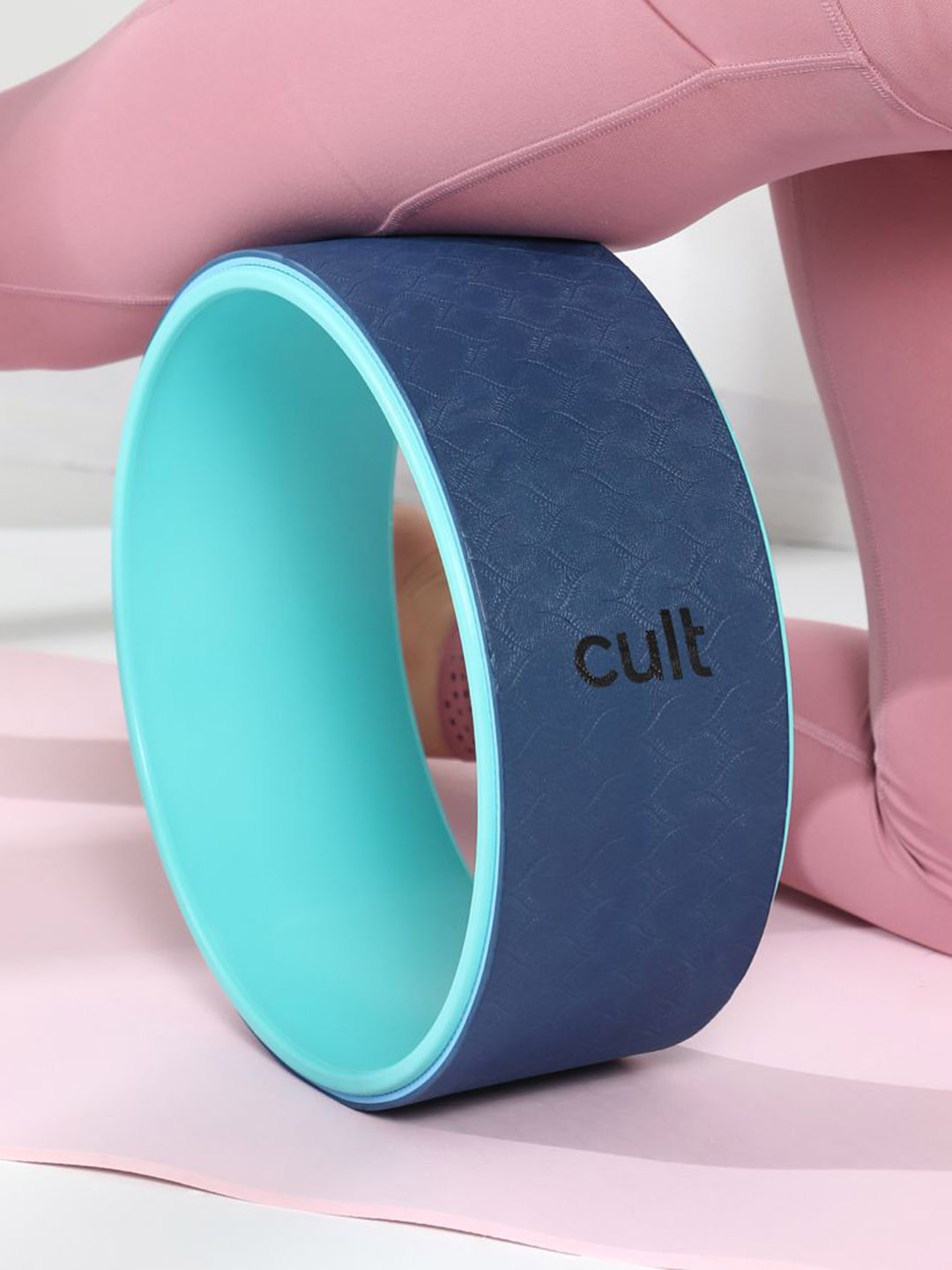 CULT Blue Yoga Wheel for Stretching and Balance