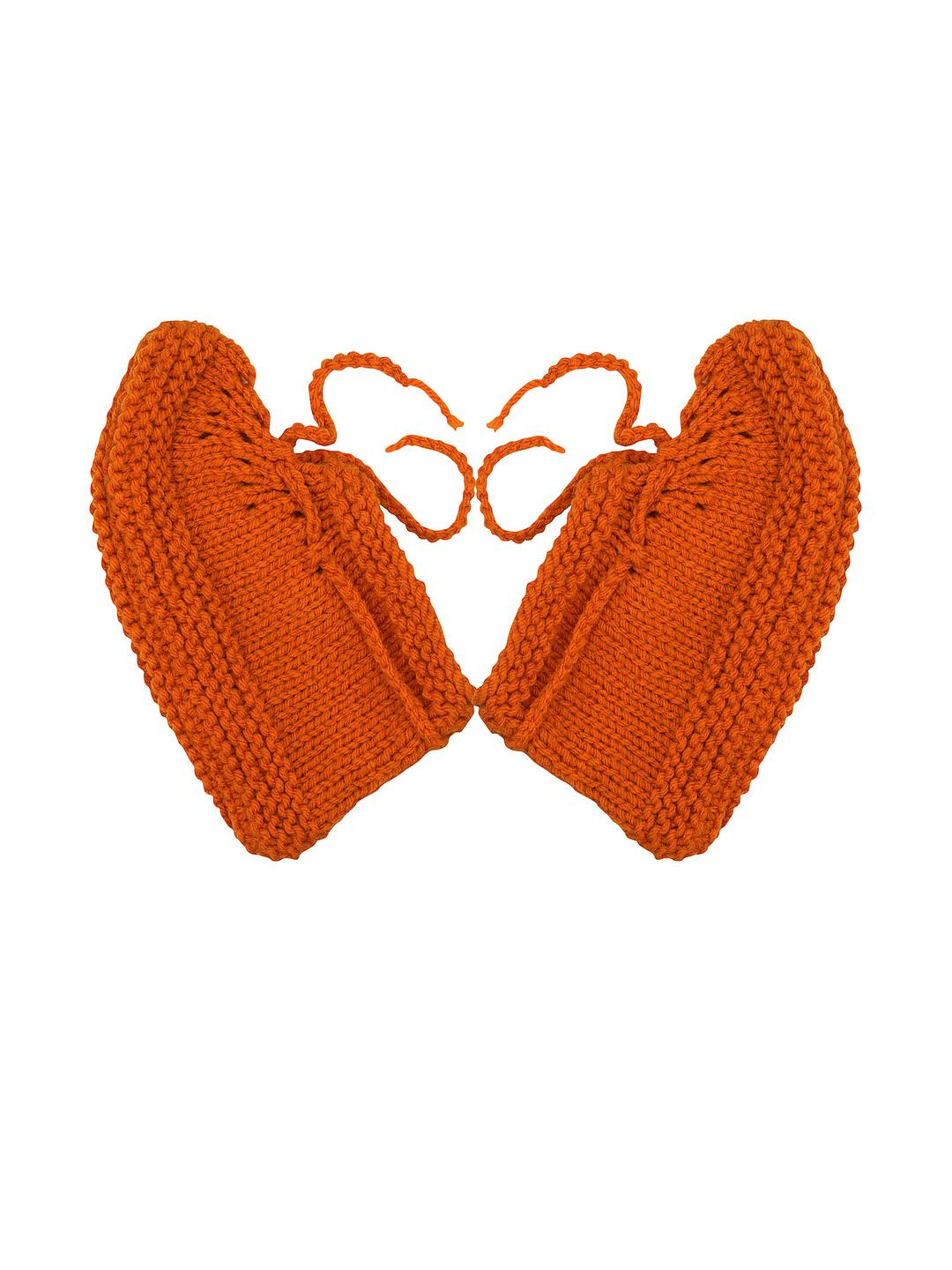KIDSKA Kids Orange Knitted Ankle Length Socks