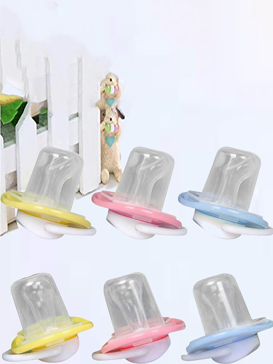 Joy Buzz Set Of 2 Baby Cartoon Print Pacifier With PP Case