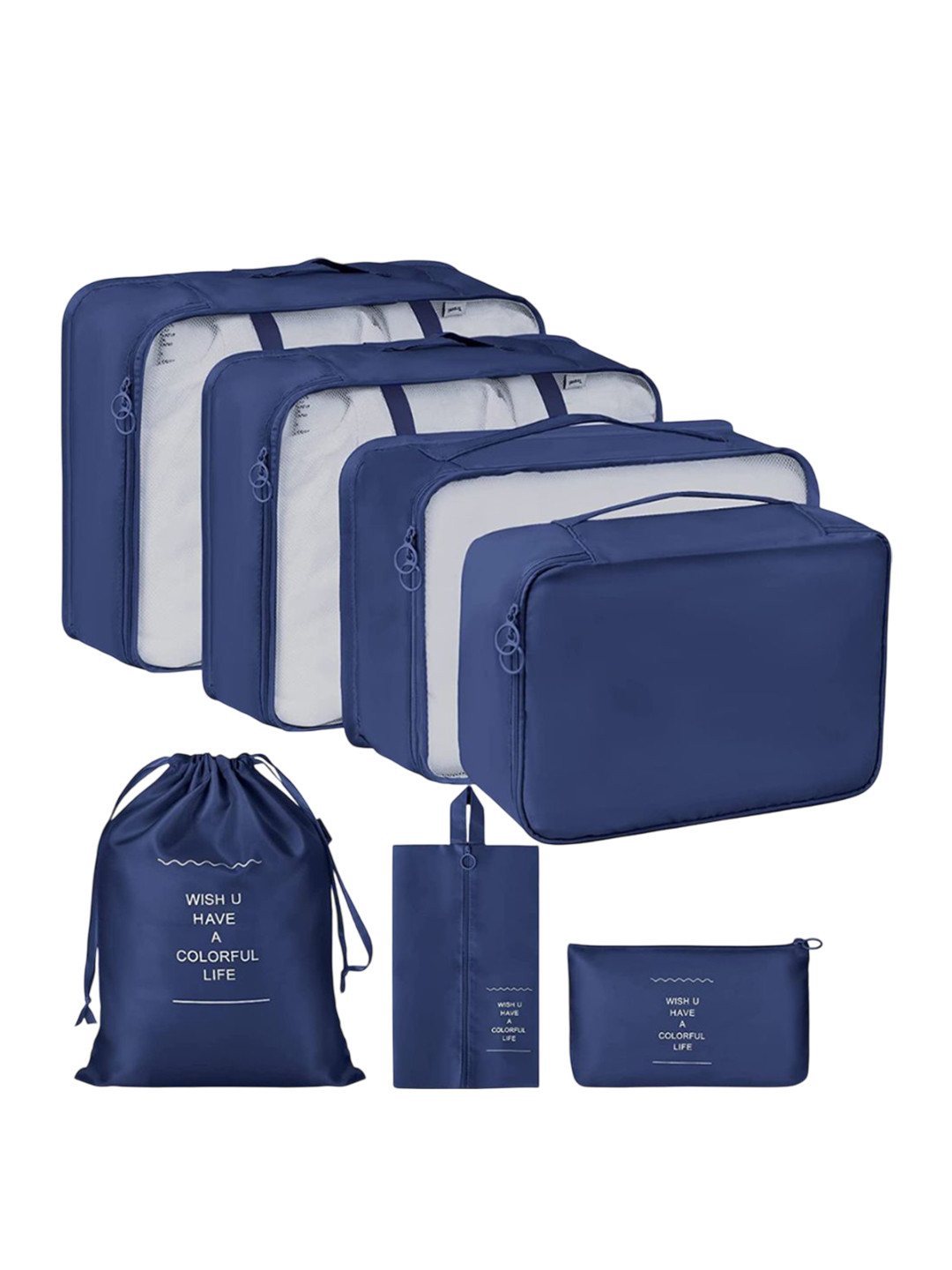 SWISS HORN Set Of 7 Waterproof & Lightweight Packing Organizer