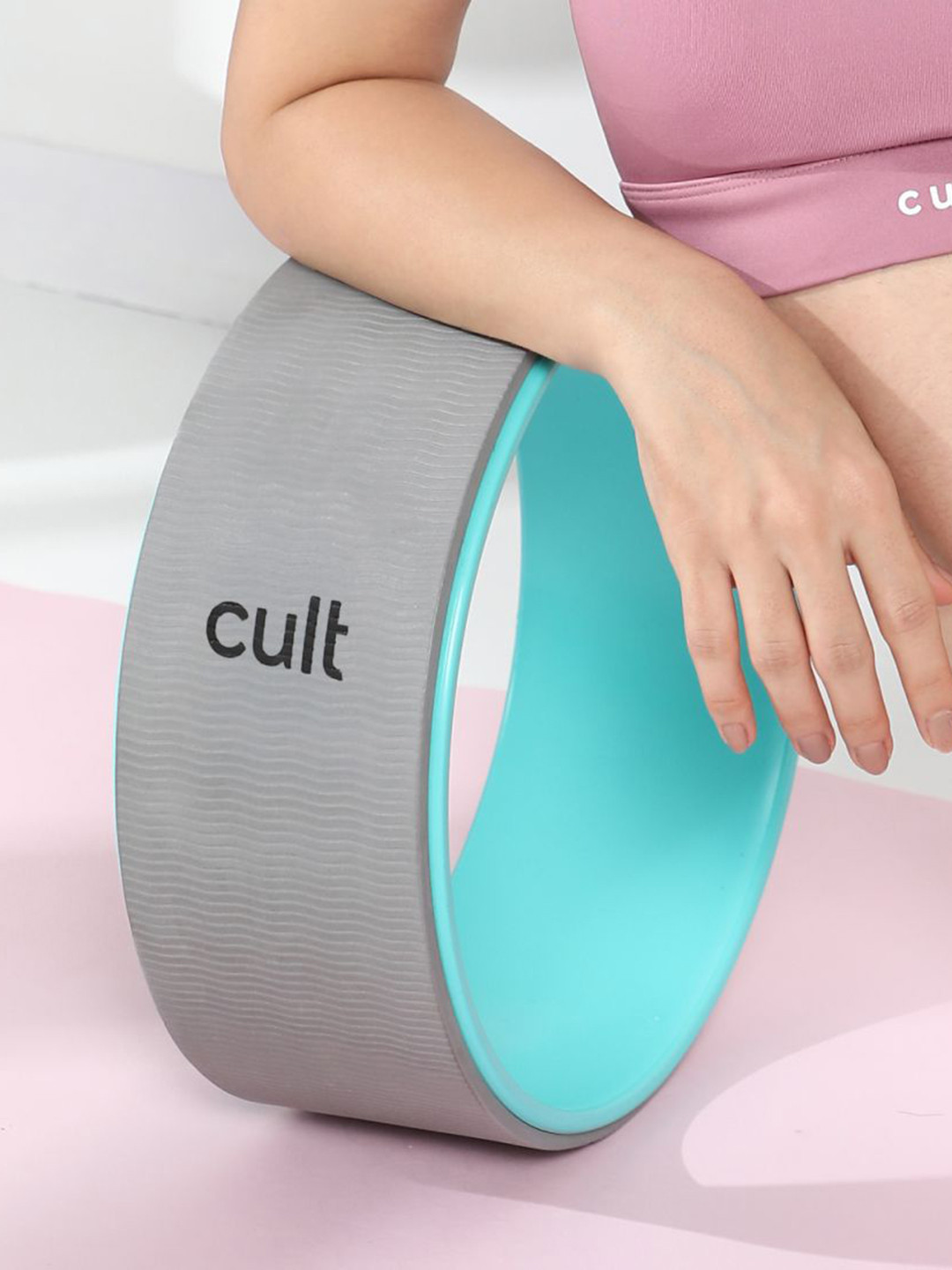 CULT Grey Yoga Wheel for Stretching and Balance