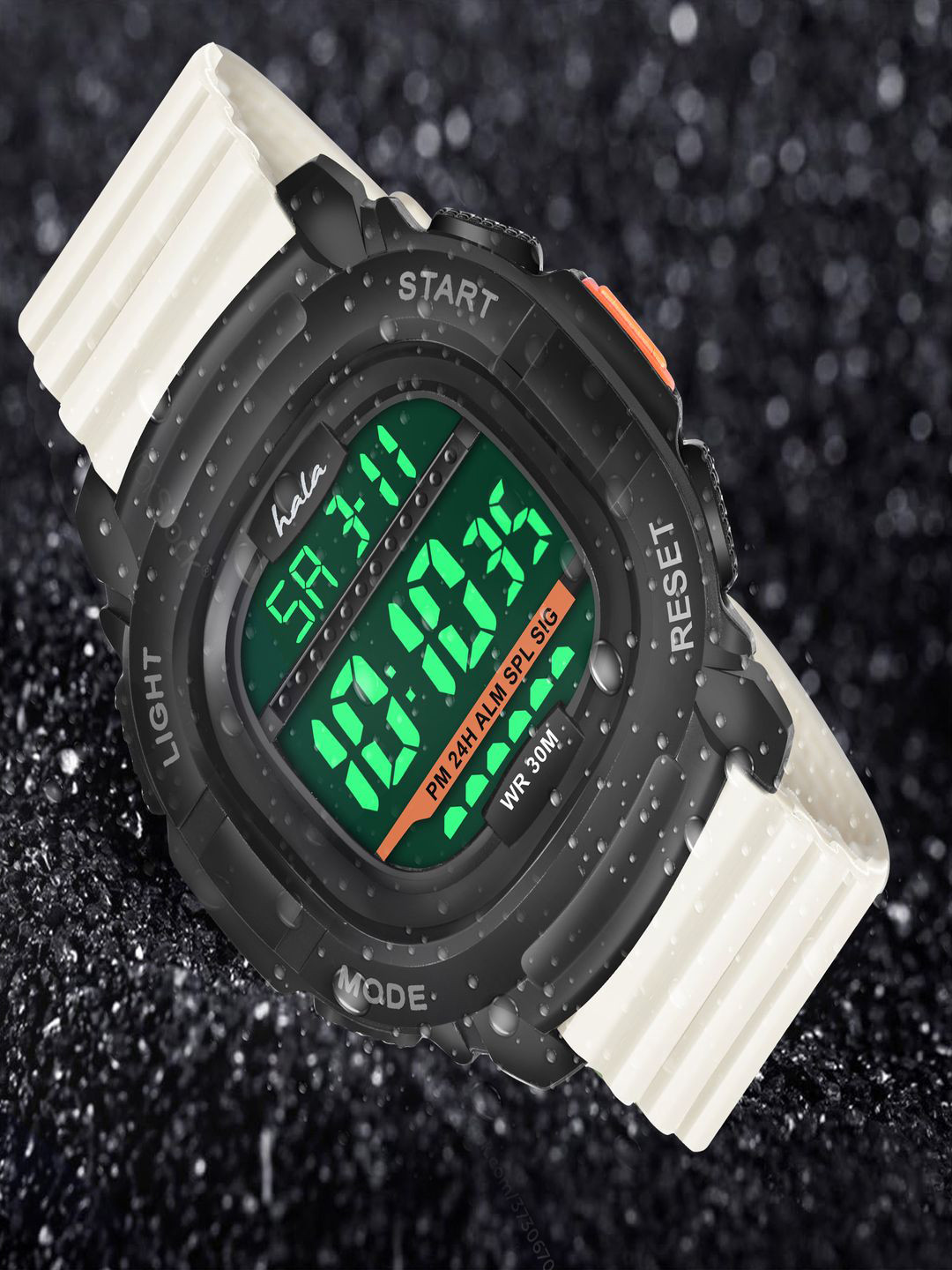 Hala Men Solid Rectangular Tang Regular Digital Watch-1050
