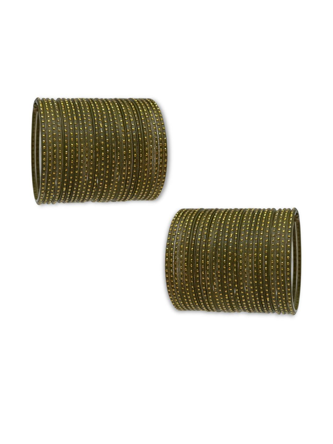 PRIYA KANGAN Exotic Beautifull Zari Dotted Pattern Indian Traditional Glass Bangles