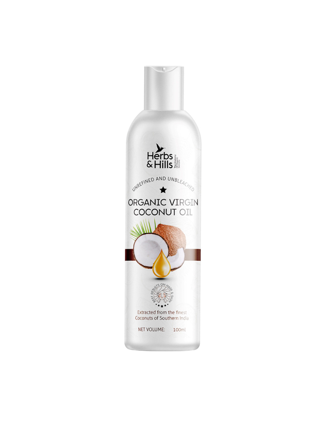 Herbs & Hills Organic Virgin Coconut Oil - 100 ml